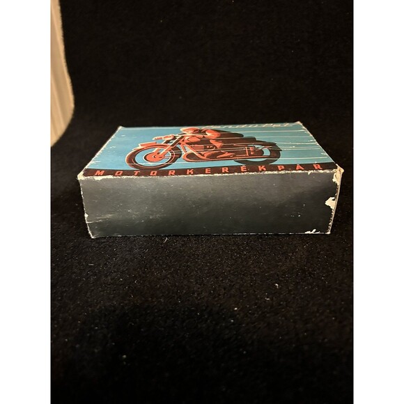 Tin Toy  Friction Powered Motorkerekpar Motorcycle W/Box B1 - Picture 8 of 12